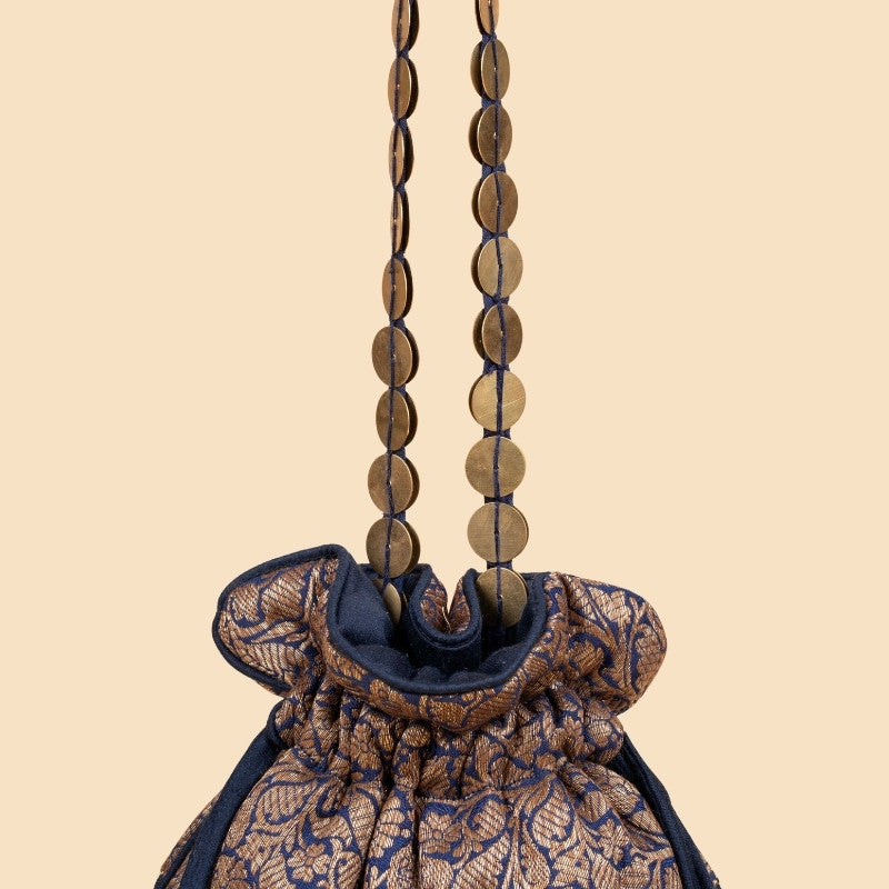 NOOR POTLI NAVY BLUE