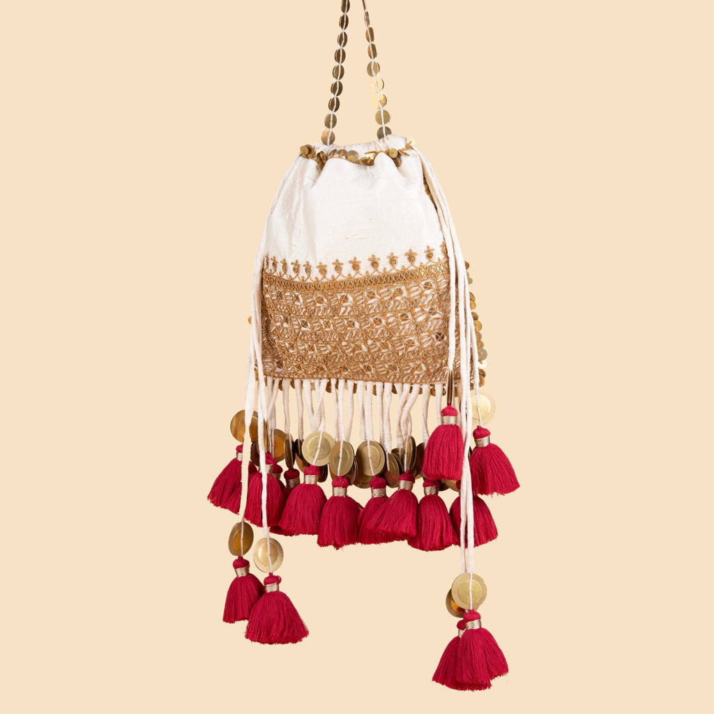 GULBAHAAR POTLI OFF-WHITE