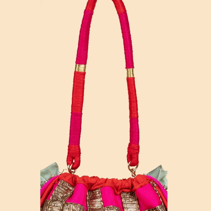 ADRA POTLI (HOT PINK/AQUA)