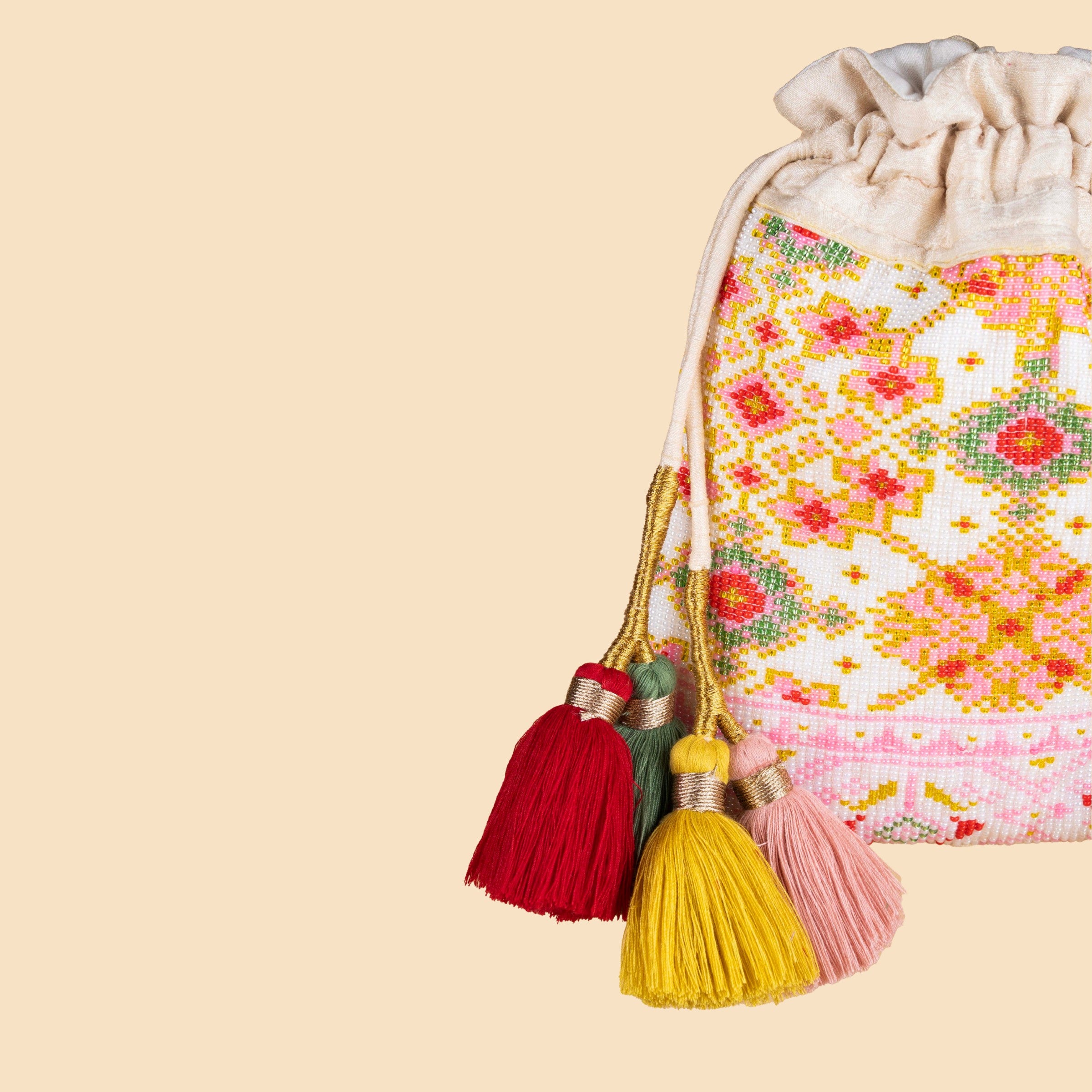 AMARA SILK POTLI WHITE