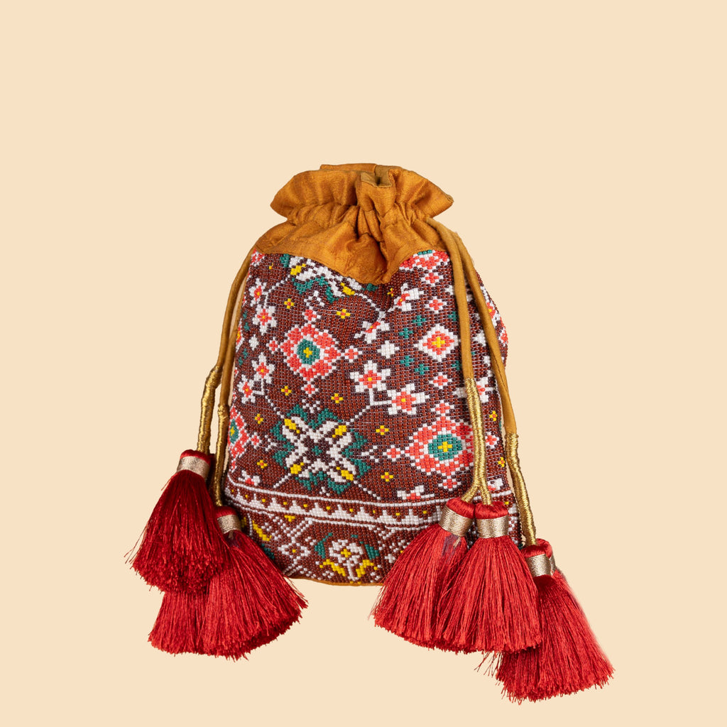 AMARA SILK POTLI BROWN