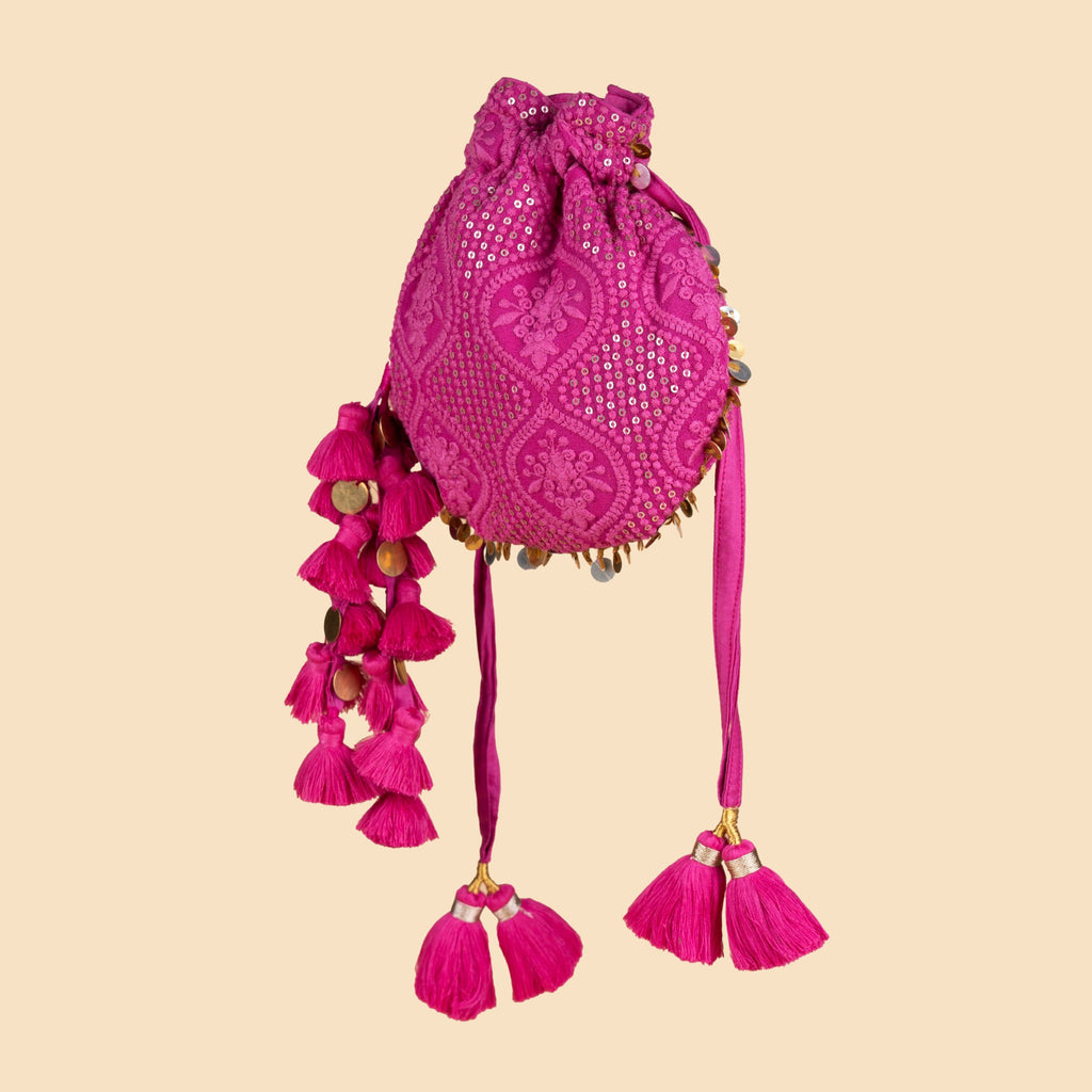 ROOHANI POTLI DARK PINK