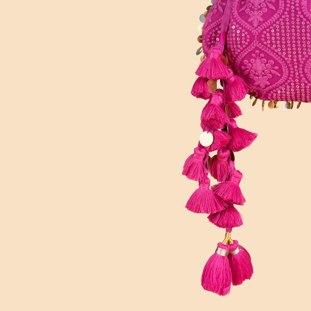 ROOHANI POTLI DARK PINK