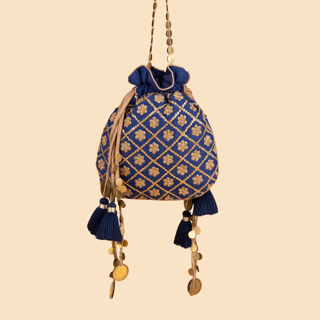 MIRAYA POTLI NAVY BLUE