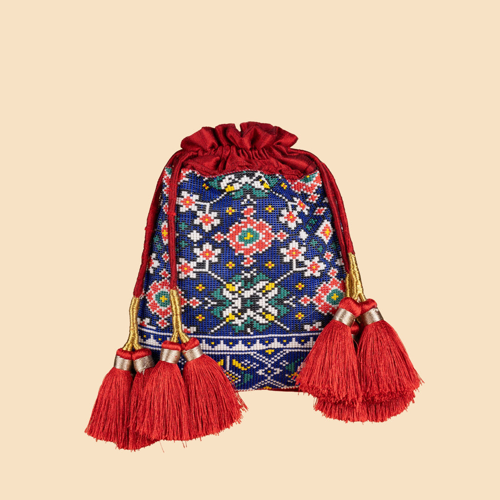 AMARA SILK POTLI BLUE