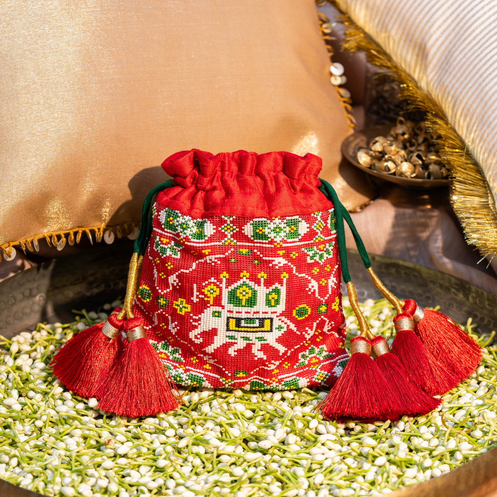 AMARA SILK POTLI RED