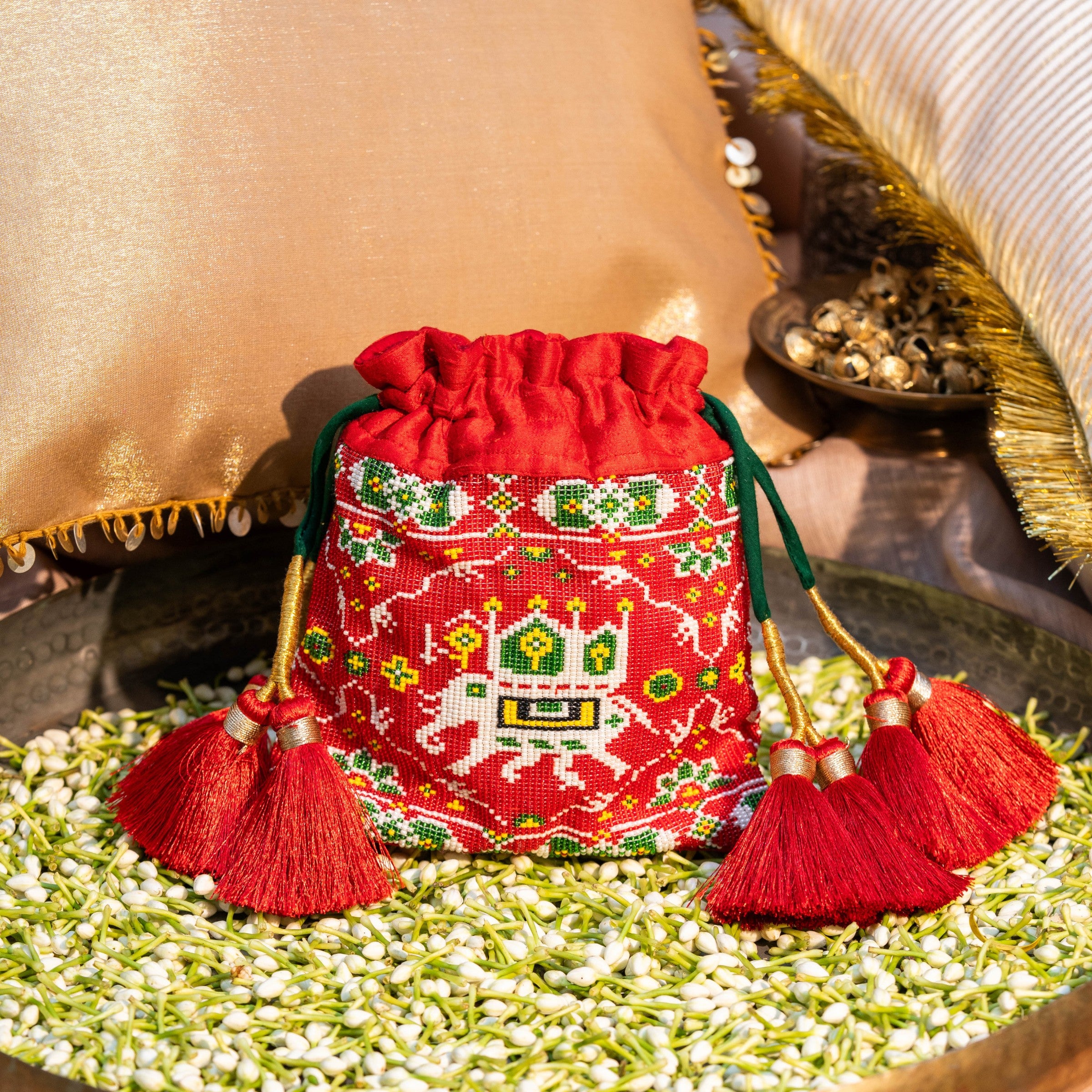 AMARA SILK POTLI RED