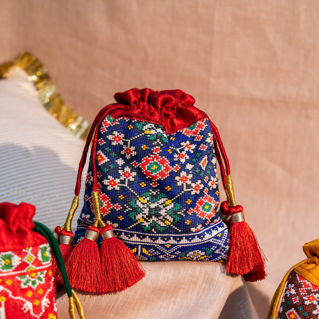 AMARA SILK POTLI BLUE