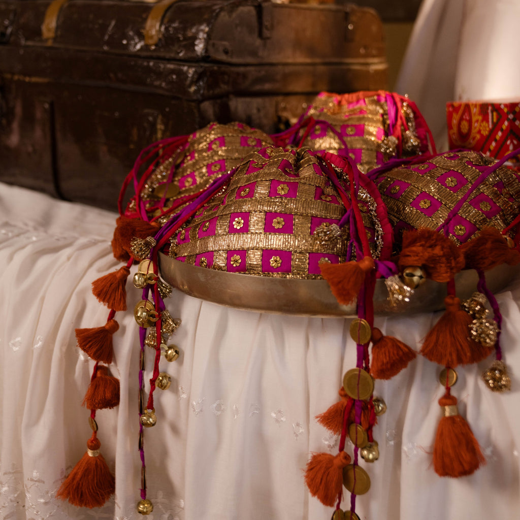 ADRA POTLI (HOT PINK/AQUA)