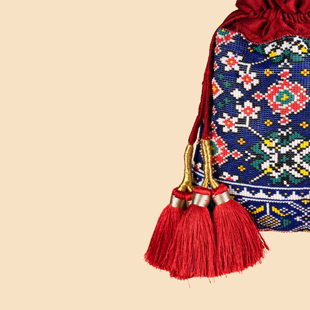 AMARA SILK POTLI BLUE