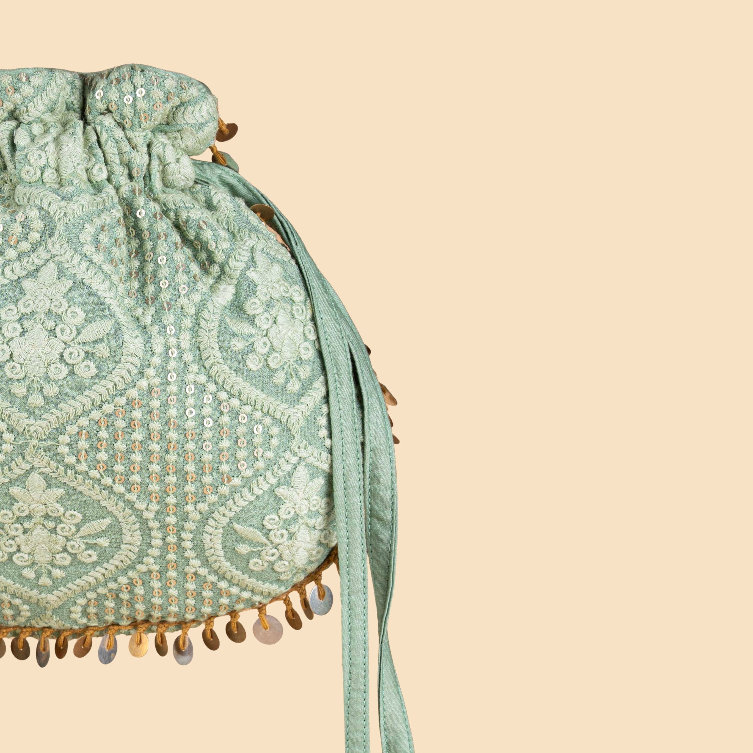 ROOHANI POTLI LIGHT GREEN