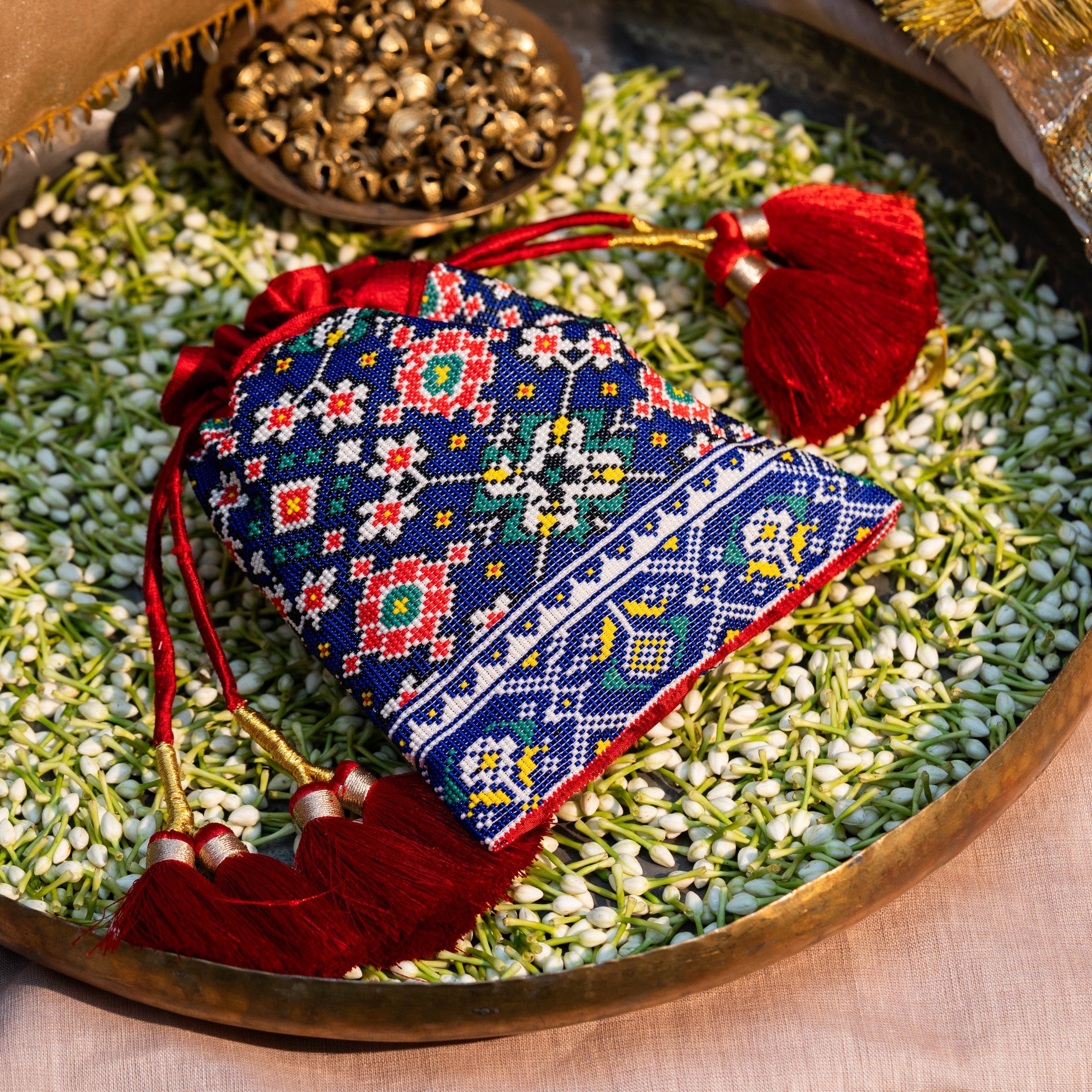 AMARA SILK POTLI BLUE