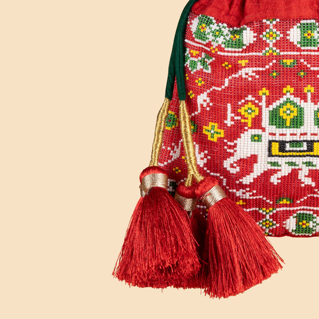 AMARA SILK POTLI RED