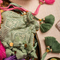ROOHANI POTLI LIGHT GREEN