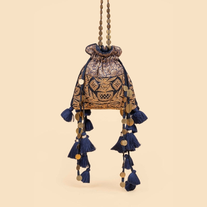 NOOR POTLI NAVY BLUE