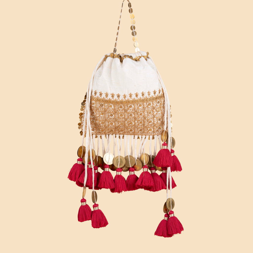 GULBAHAAR POTLI OFF-WHITE